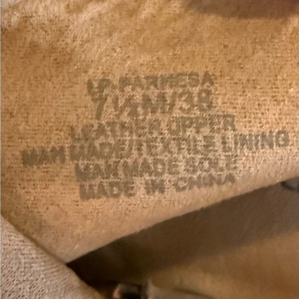 Lucky Brand Parnesa Perforated Suede Bootie Tan Women’s Size 7.5